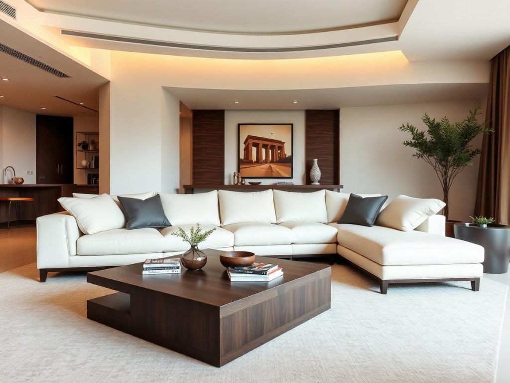 Statement living room sofa design