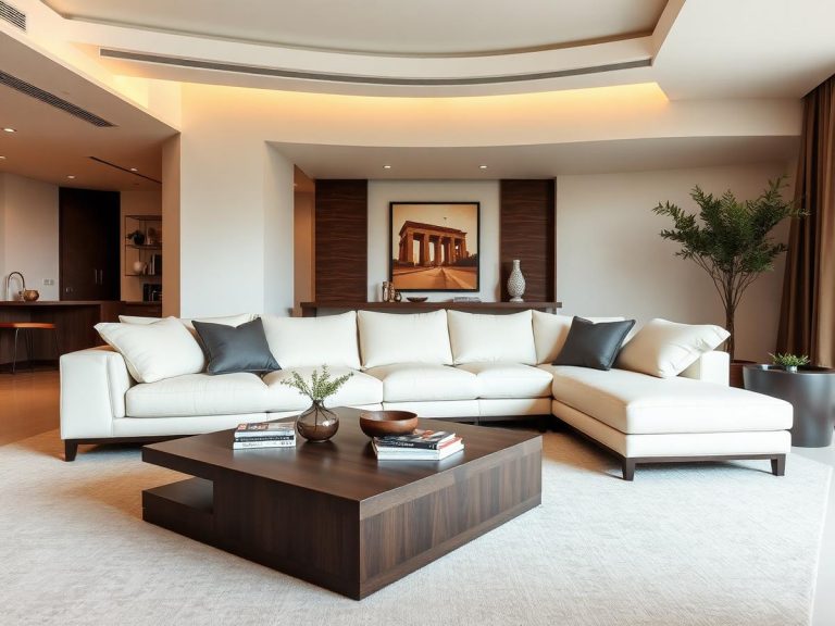 Statement living room sofa design