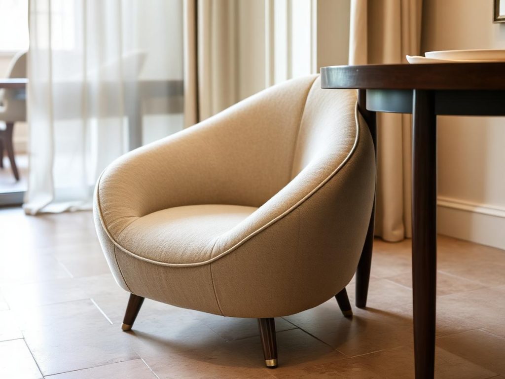 Sculptural lounge chair design
